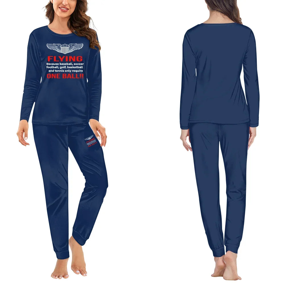 Flying One Ball women pajamas - Dark Blue