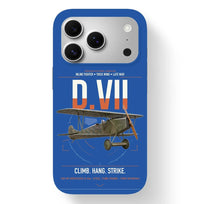 Thumbnail for Fokker D.VII design on blue magsafe iphone case, for iPhone 17 Pro