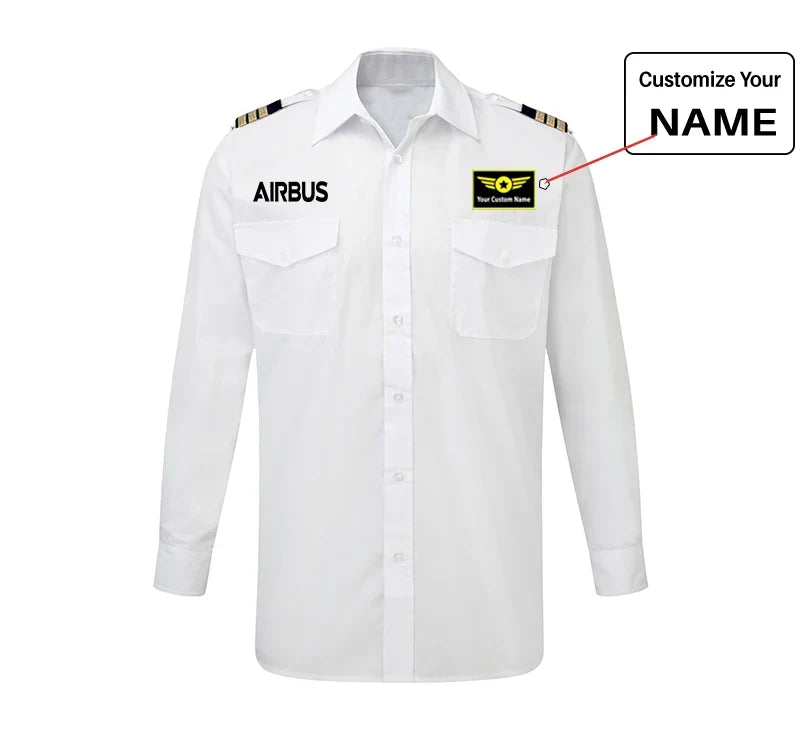 Customisable Airbus & Text Shirt - view 3