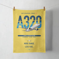 Thumbnail for Airbus A320neo design on yellow towel