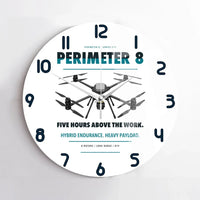 Thumbnail for Skyfront Perimeter 8 design on white no frame wall clock