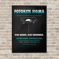 Thumbnail for Fotokite Sigma vertical canvas print - framed - black background