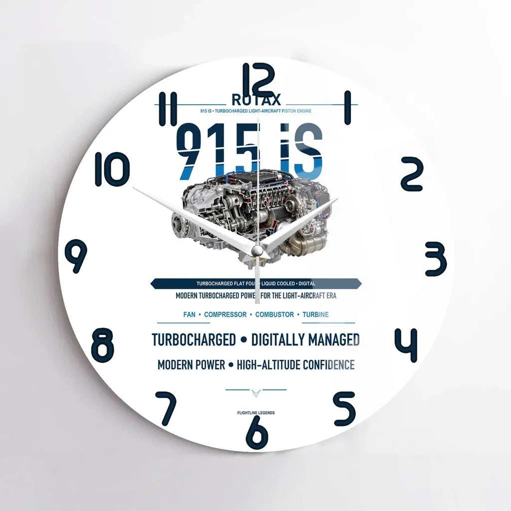 915 iS design on white no frame wall clock