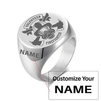 Thumbnail for Customisable Volunteer Firefighter Design 20MM Ring - view 3