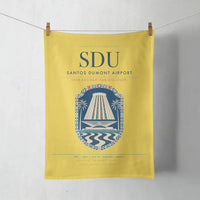 Thumbnail for Santos Dumont Airport (SDU) design on yellow towel