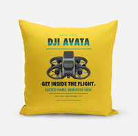 Thumbnail for DJI Avata design on yellow pillow
