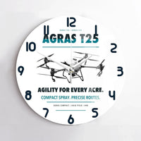 Thumbnail for DJI Agras T25 design on white no frame wall clock