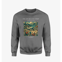 Thumbnail for VINTAGE G4097 - The Highland Strip - Designed Sweatshirts design on gray