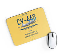 Thumbnail for Convair CV-440 Metropolitan design on yellow rectangle mouse pad