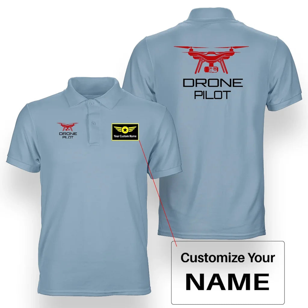 Customisable Drone Polo Shirt - view 3