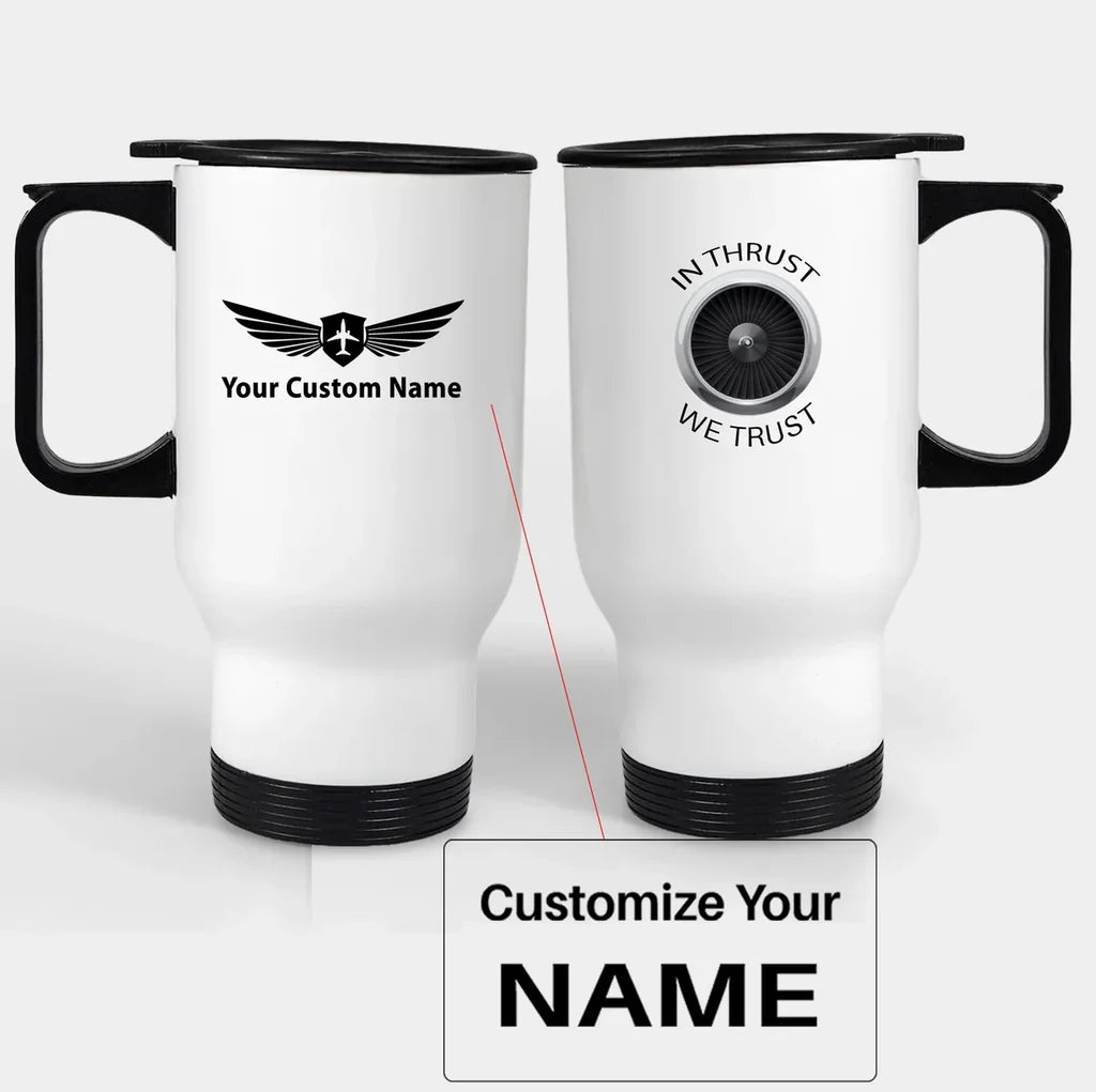 Customisable Thrust We Trust Travel Mug - view 3