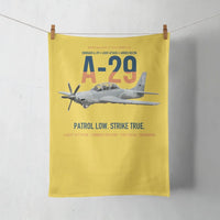 Thumbnail for A-29 Super Tucano Light Attack design on yellow towel