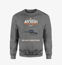 Thumbnail for Bell 407GXi design on gray sweatshirt