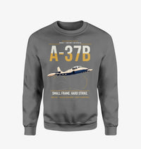 Thumbnail for A-37B Dragonfly design on gray sweatshirt