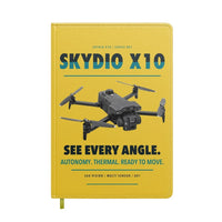 Thumbnail for Skydio X10 design on yellow notebook