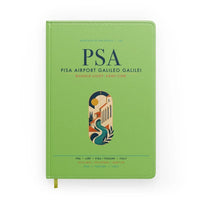 Thumbnail for Pisa Airport Galileo Galilei (PSA) design on light green notebook