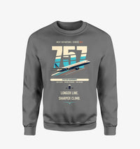 Thumbnail for Boeing 757-300 design on gray sweatshirt