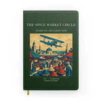Thumbnail for VINTAGE G4498 - The Spice Market Circle - Designed Notebooks design on darkgreen
