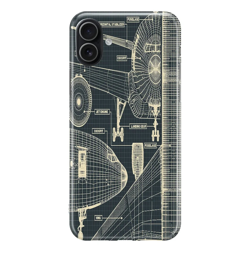 Airplanes Fuselage & Details iPhone Case - view 3