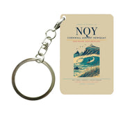 Thumbnail for Cornwall Airport Newquay (NQY) design on beige key chain