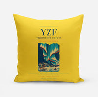 Thumbnail for Yellowknife Airport (YZF) design on yellow pillow