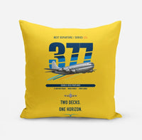Thumbnail for Boeing 377 Stratocruiser design on yellow pillow