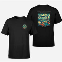 Thumbnail for VINTAGE G4129 - The Moonport Neighbors - Double-Side T-Shirt design on black double side t shirt