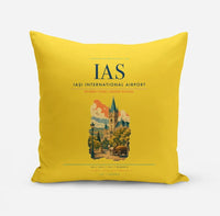 Thumbnail for Iași International Airport (IAS) design on yellow pillow