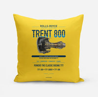 Thumbnail for TRENT 800 design on yellow pillow