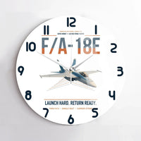 Thumbnail for F-A-18E Super Hornet design on white no frame wall clock
