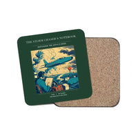 Thumbnail for The Storm Chaser's Notebook - Designed Coasters design on dark green 1-piece