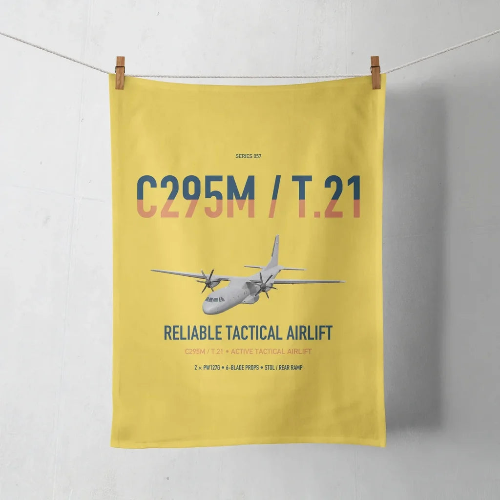 Airbus C295M T.21 design on yellow towel