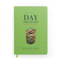 Thumbnail for James M. Cox Dayton International Airport (DAY) design on light green notebook