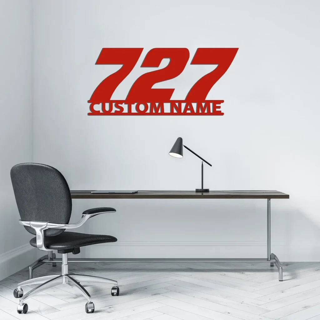 Customisable Boeing 727 Metal Sign - view 3