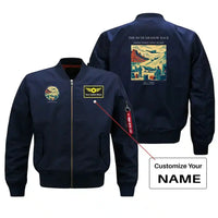 Thumbnail for VINTAGE G4334 - The Dune Shadow Race - Bomber Jacket design on blue+name