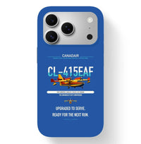 Thumbnail for Canadair CL-415EAF design on blue magsafe iphone case, for iPhone 17 Pro