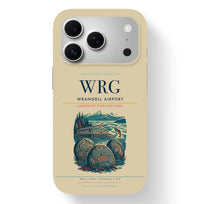 Thumbnail for Wrangell Airport (WRG) design on beige iPhone 17 Pro MagSafe case
