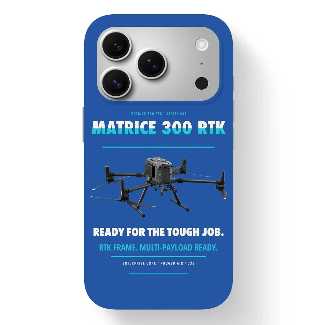 DJI Matrice 300 RTK Case design on blue iphone case