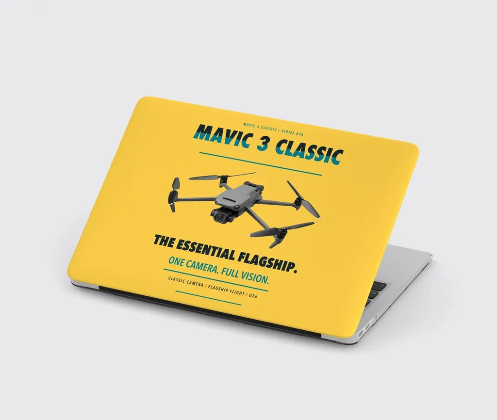 DJI Mavic 3 Classic design on yellow MacBook case