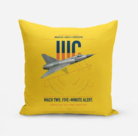 Thumbnail for Dassault Mirage IIIC design on yellow pillow