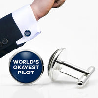 Thumbnail for World's Okayest Pilot Cuff Links - view 3