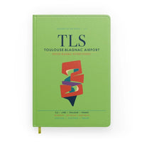 Thumbnail for Toulouse-Blagnac Airport (TLS) design on light green notebook