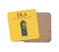 Thumbnail for Douala International Airport (DLA) design on yellow 1 piece coaster