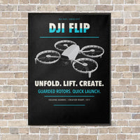 Thumbnail for DJI Flip vertical canvas print - framed - black background