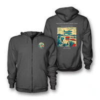 Thumbnail for VINTAGE G4295 - The High Desert Speed Trap - Premium Zipped Hoodie design on darkgray