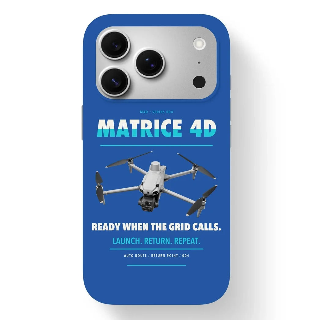 DJI Matrice 4D Case design on blue iphone case
