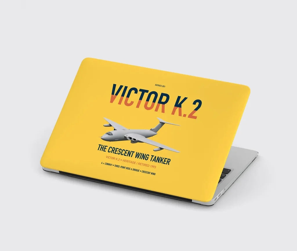 Handley Page Victor K.2 design on yellow MacBook case