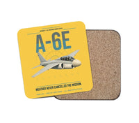 Thumbnail for A-6E Intruder design on yellow 1 piece coaster