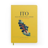 Thumbnail for Hilo International Airport (ITO) design on yellow notebook
