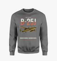 Thumbnail for B-25J Mitchell design on gray sweatshirt